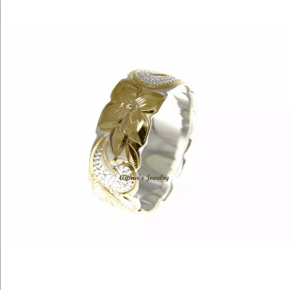 Jewelry - NEW SIZES SILVER 925 HAWAIIAN QUEEN SCROLL RNG